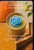 Honey Peach Candle | Sweet Fruity Handmade Scented Candle | Relaxing Home Fragrance Decor