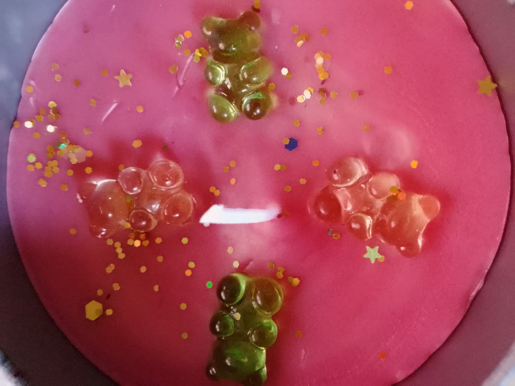 Watermelon Gummy Bear Candle – Handmade Luxury Scented Candle for Home Décor