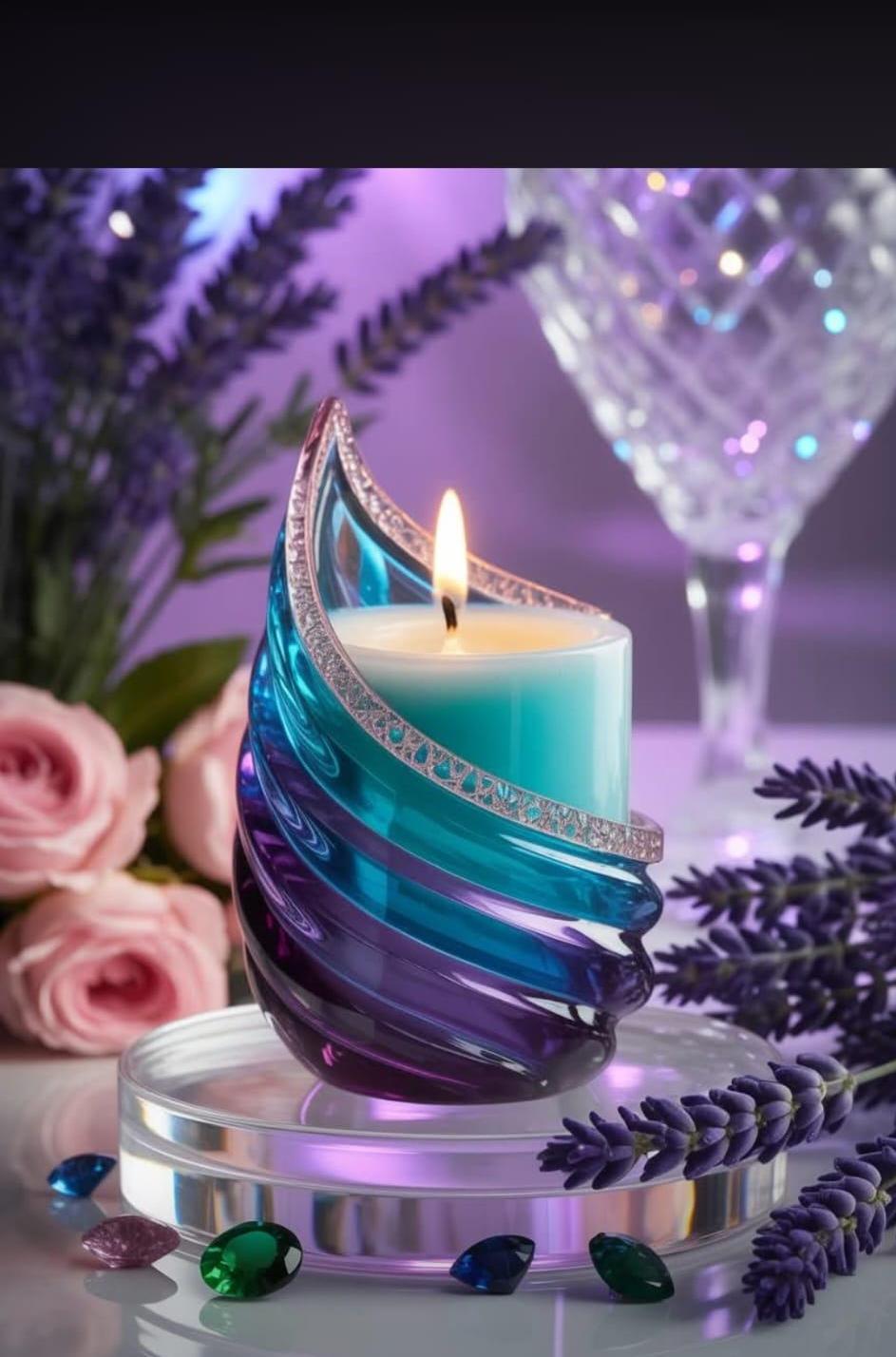 Grapes Serenity Luxury Candle – Handcrafted Decorative Scented Candle for Home & Relaxation
